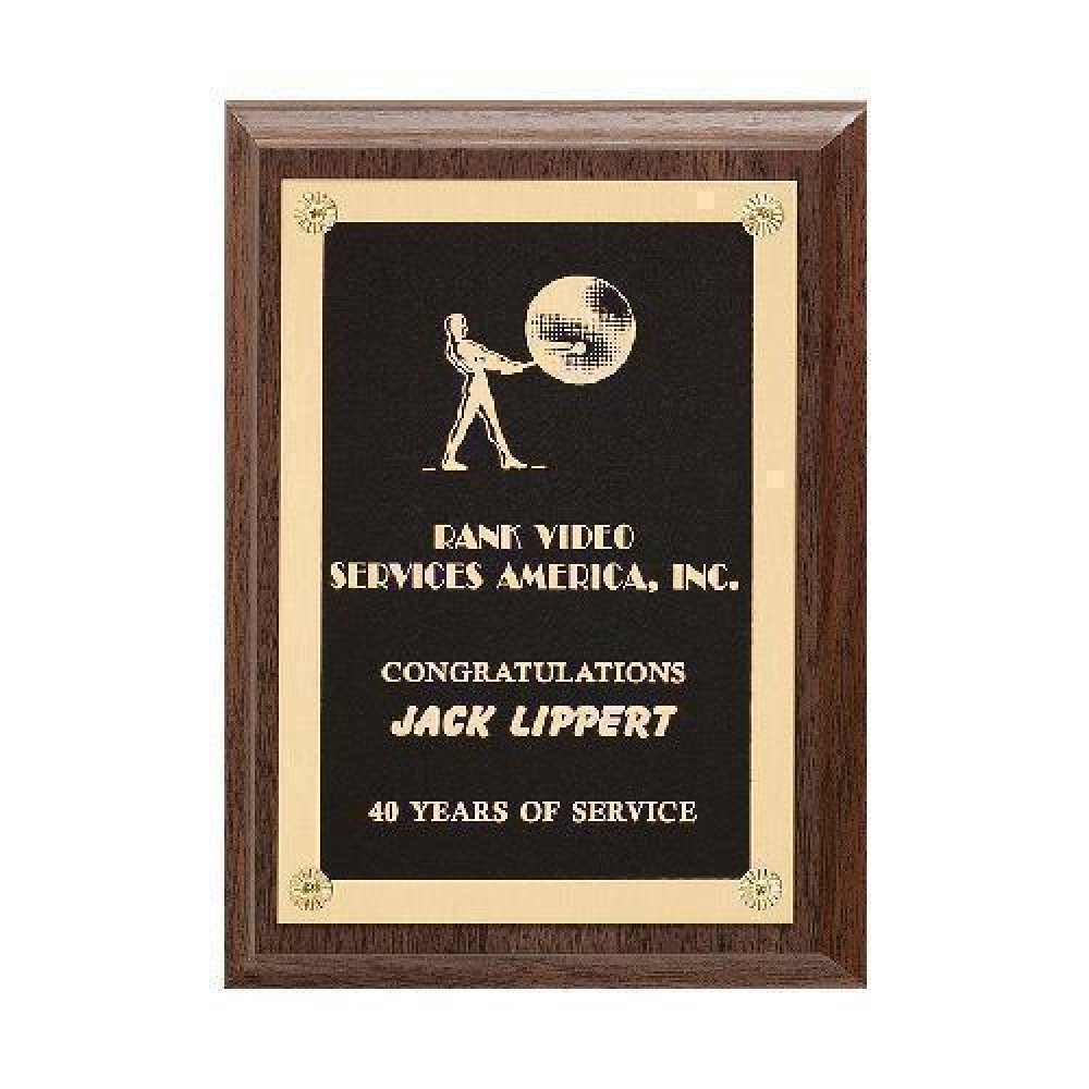 Ornamental Rosette Plaque — 6" x 8"
