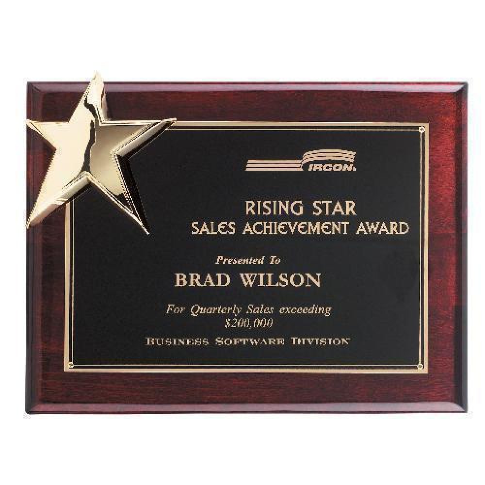 Corner Star Plaque — 9" x 12"