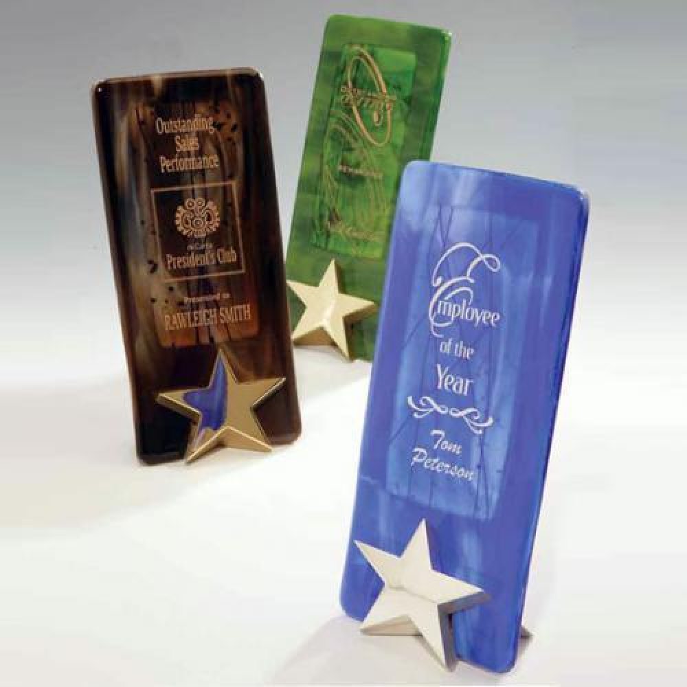 Bright Star — Brown w/Gold Star 10" x 4"