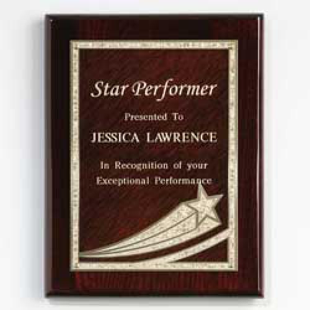 Comet Plaque — 9" x 12" (Burgundy)