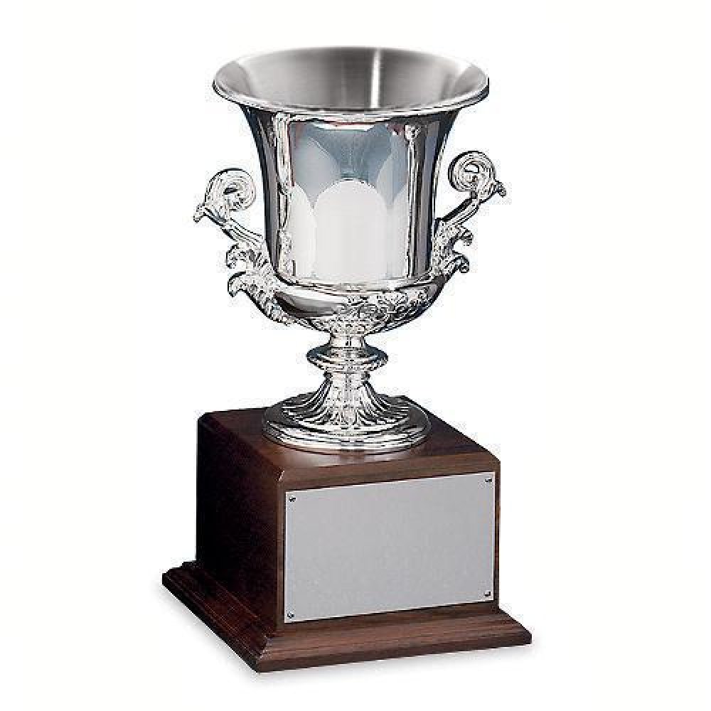 Silver Plated Open Cup — 14 1/4"