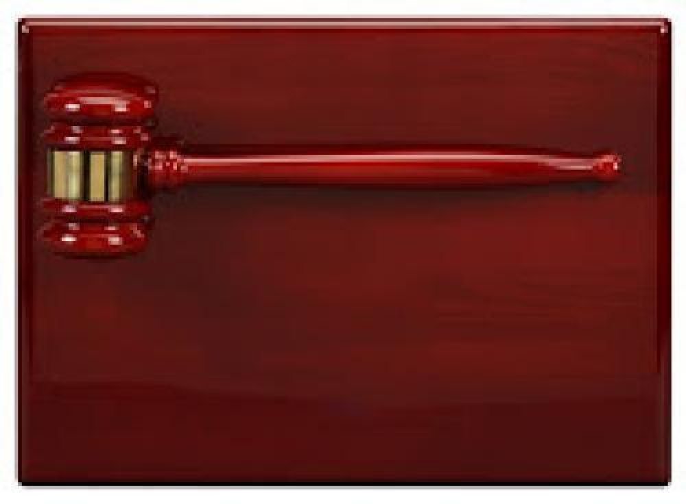 Piano Finished Rosewood Gavel Plaque — Piano Finish Gavel Plaque 9" X 12"