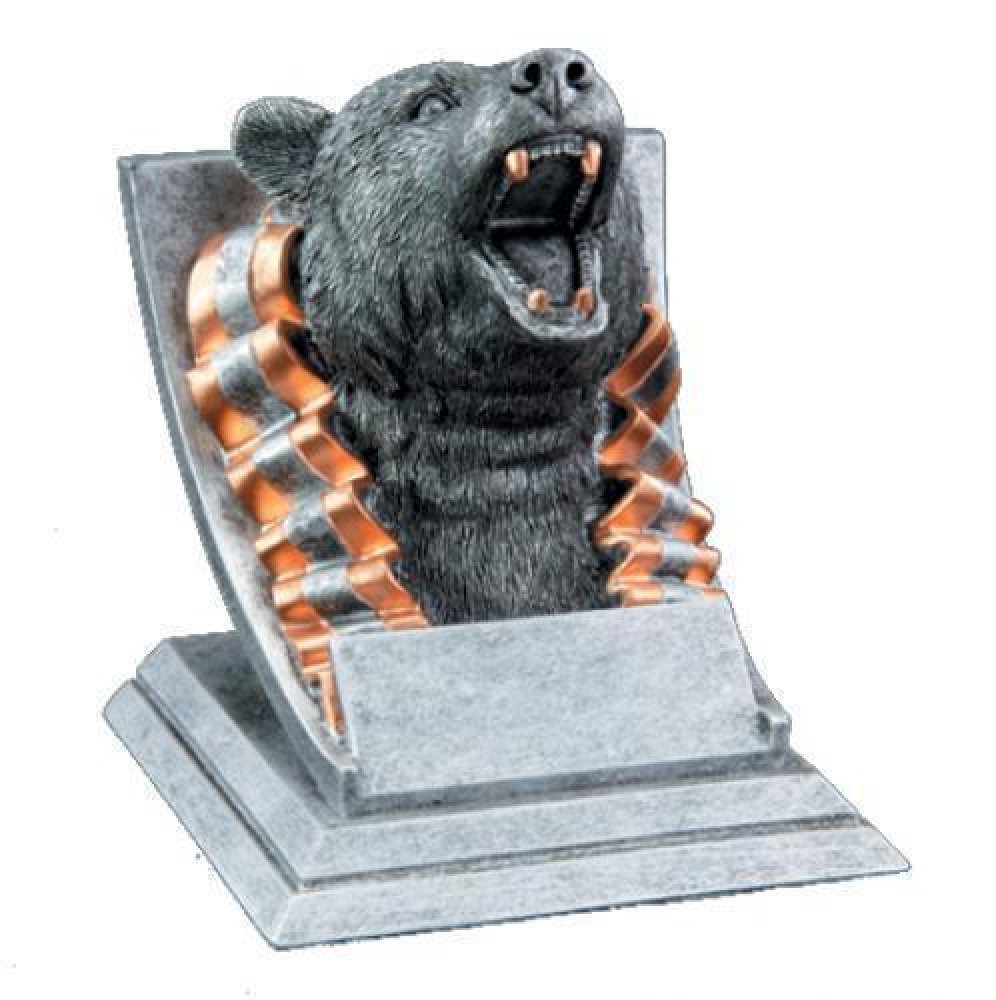 Mascot Resin Awards -Bear — Bear Mascot (pewter base)