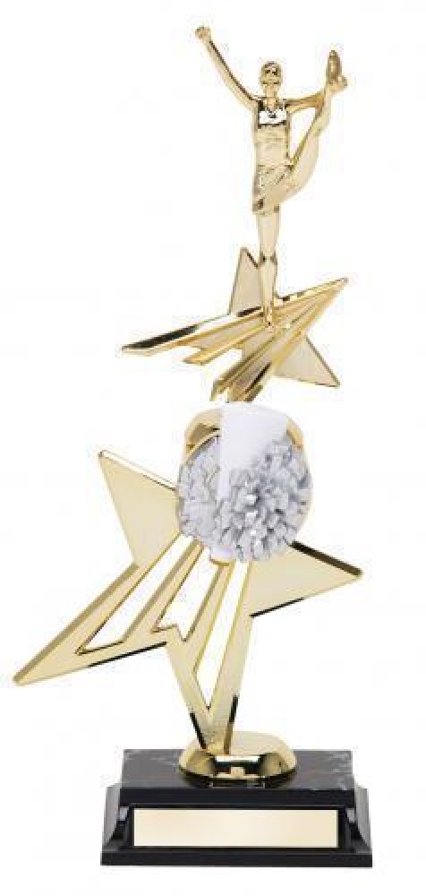 Stars Trophy -Cheerleader — Cheerleader Stars 13 1/4"