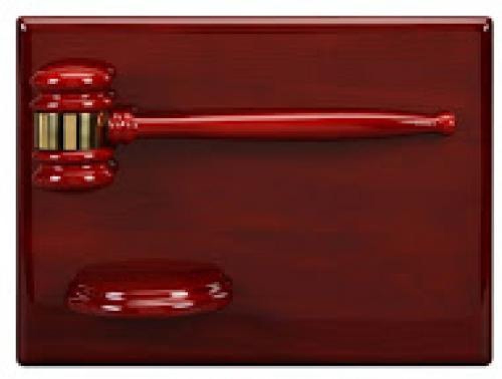Piano Finished Rosewood Gavel Plaque with Block — Piano Finish Gavel Plaque with Block 8" X 10"