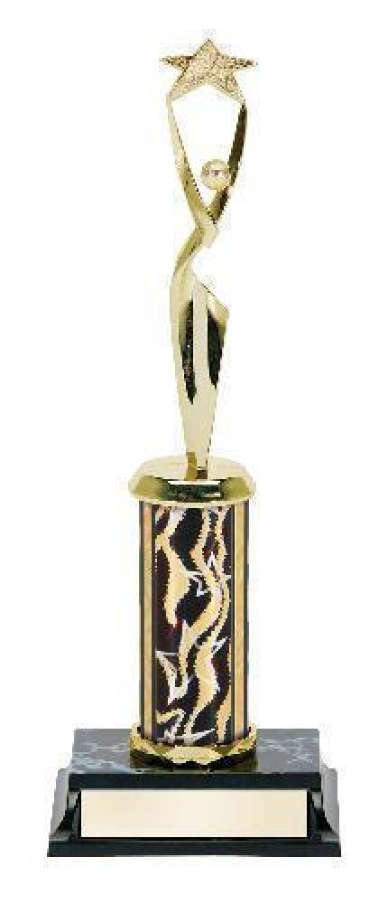 Single Column Trophy -Academic — Academics Single Column 12 1/4"