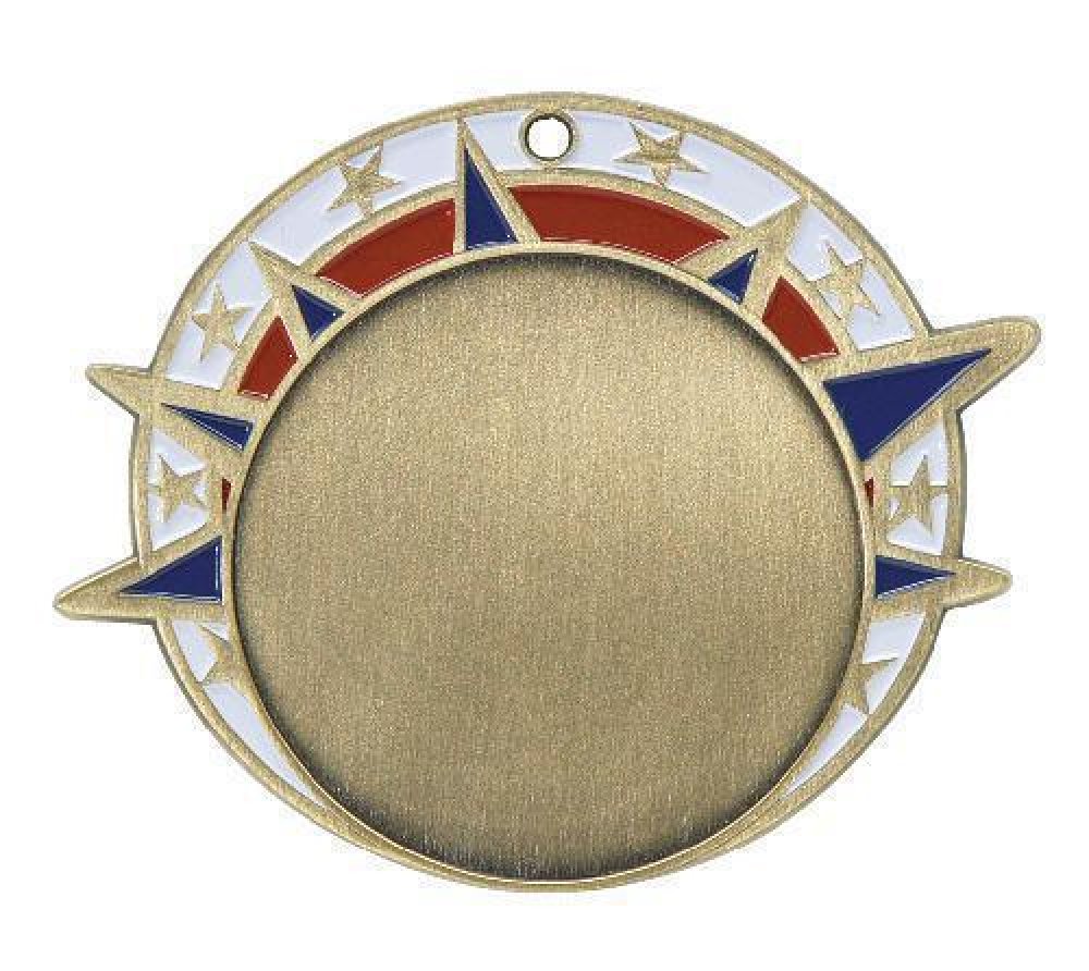 USA Sport Medals -2" Insert — Gold 2 1/2"