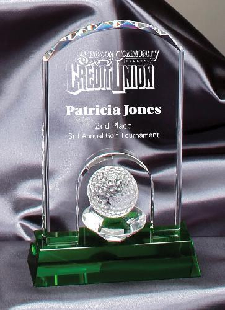 Arch Diamond Crystal Golf — 8-1/4" Crystal