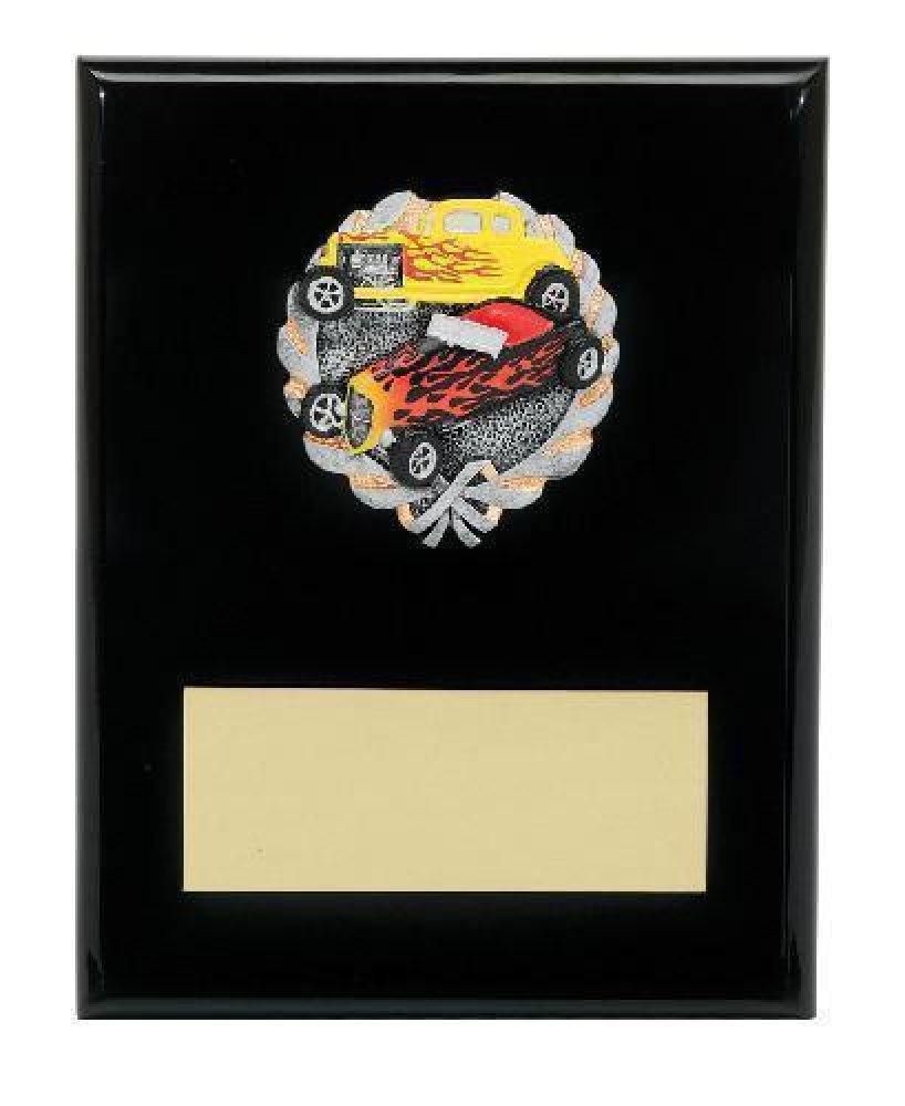Racing Resin Plaque Mount Award — Racing Plaque 7" X 9"