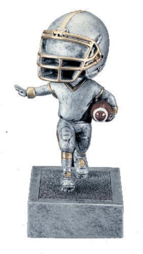 Bobble Heads -Football — 6" Football (gold base)