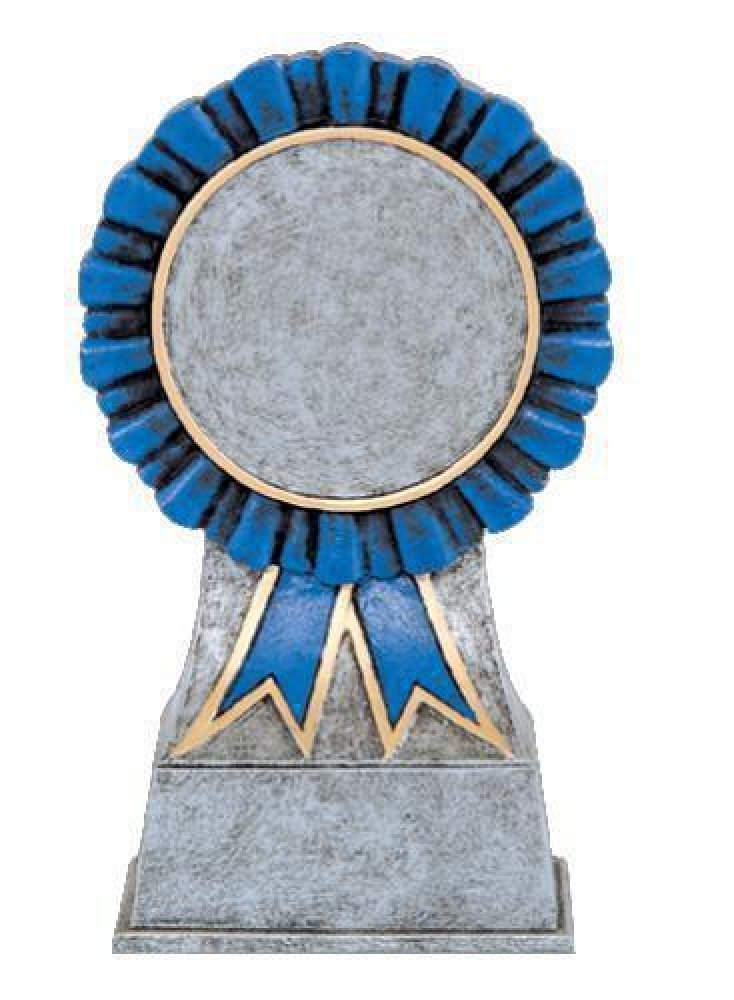 Color Ribbon Resin -Mylar Holder — White / Pewter