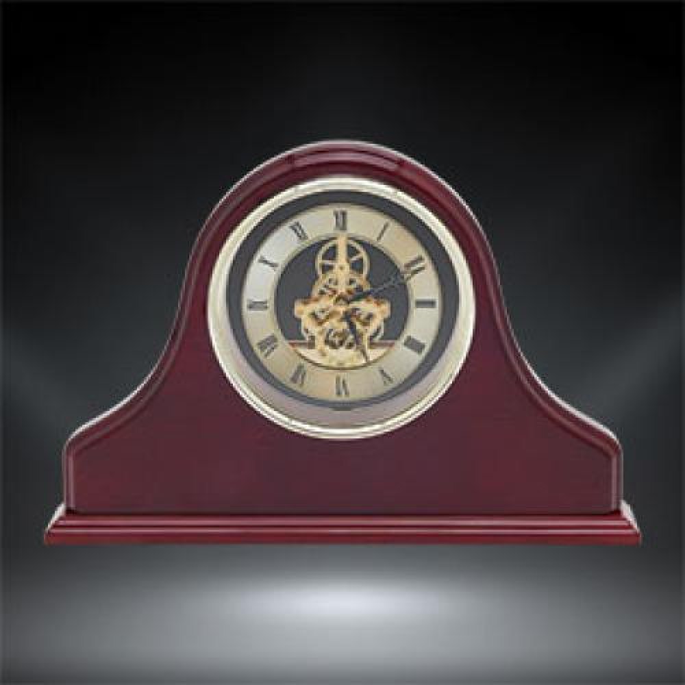 Benjamin Rosewood Piano Finish Clock — Rosewood 9" X 12"