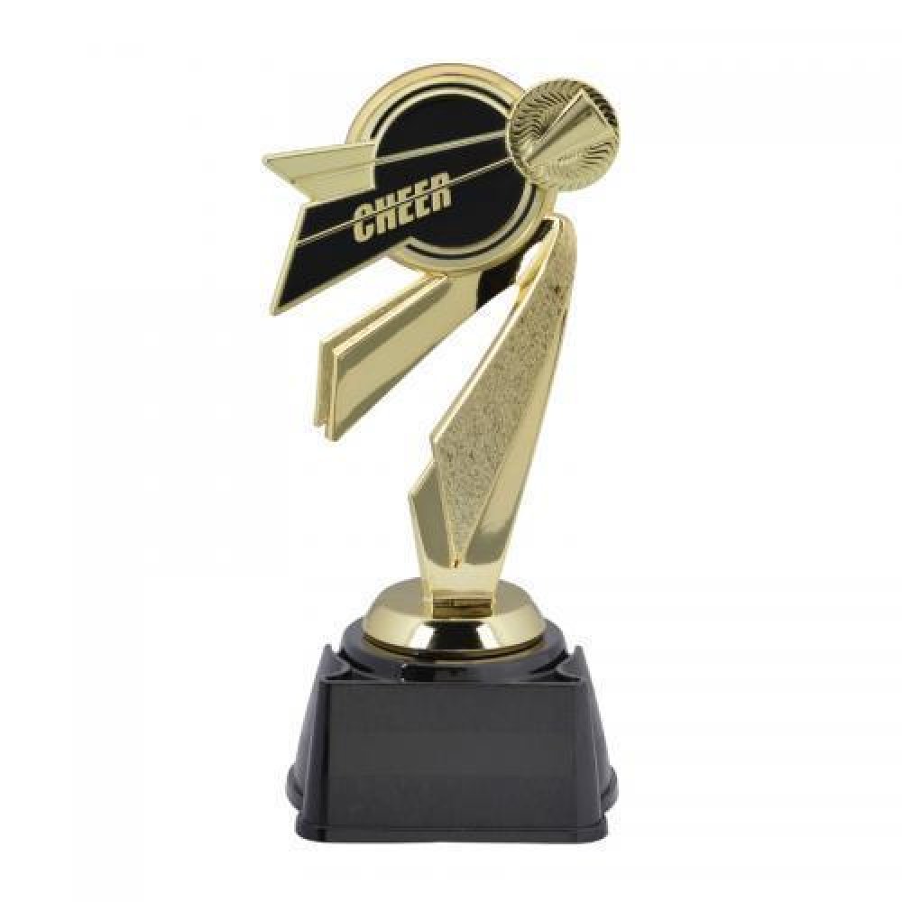 Bullseye Trophy -Cheer — 8 1/4" Cheerleader