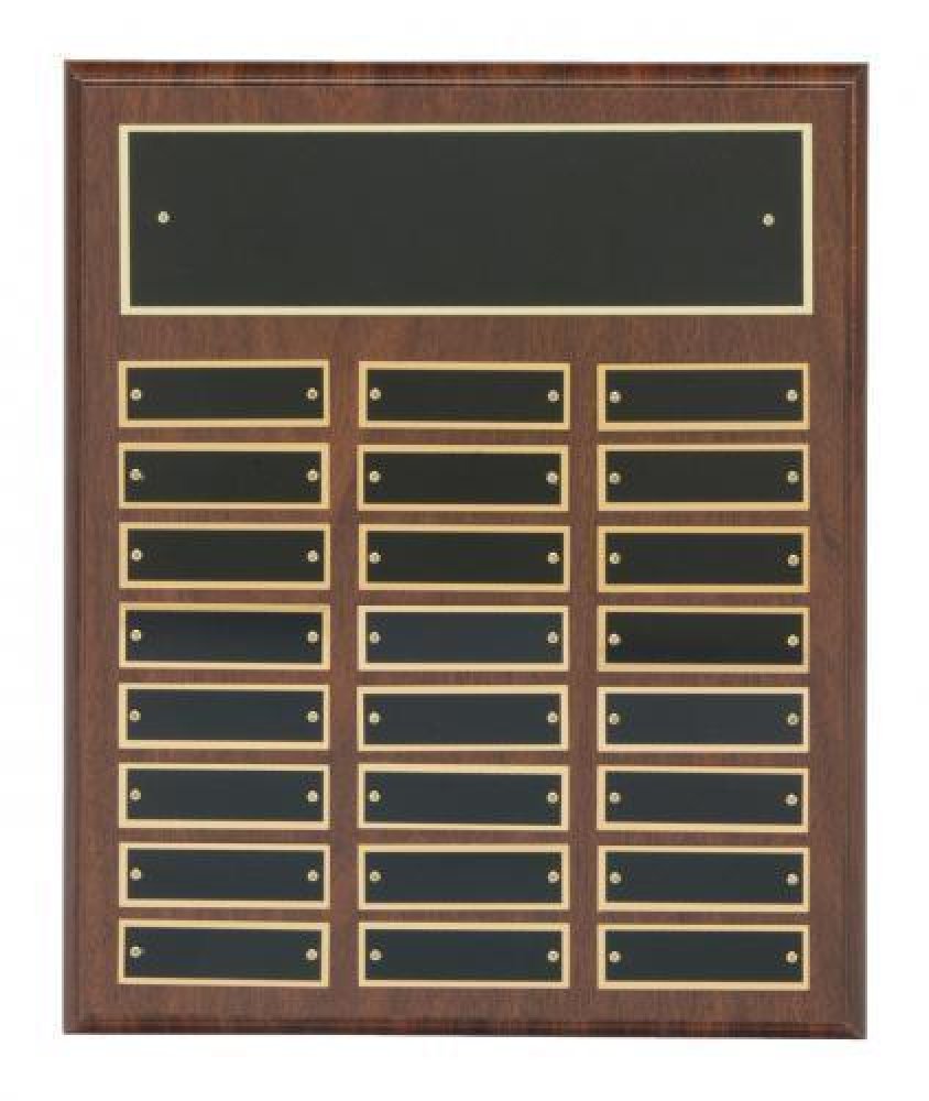 Cherry Finish Perpetual Plaques — 9" X 12"