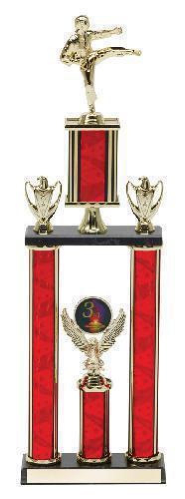 2-Post Trophy -Karate Male — Karate Male 2-Post 26"