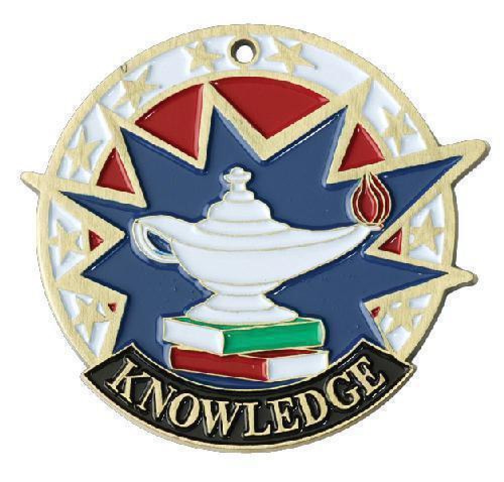 USA Sport Medals -Knowledge — Silver 2 1/2"