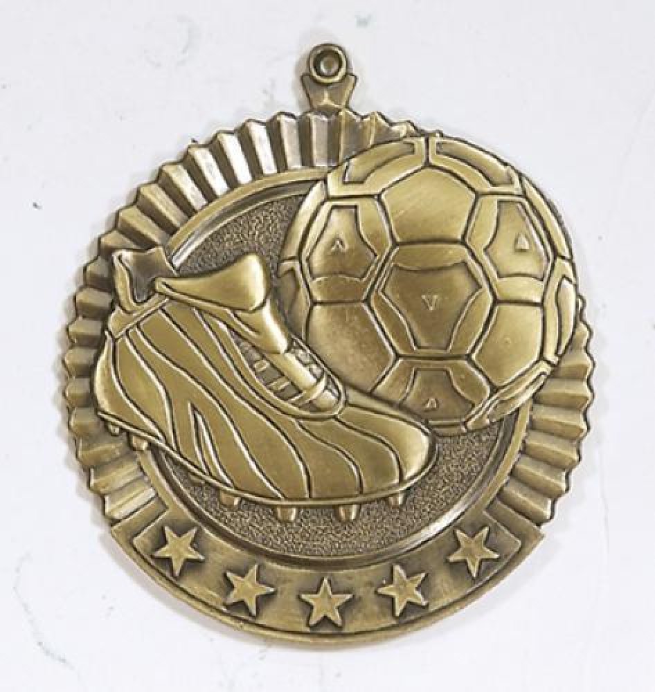 Star Medals -Soccer — Silver 2 3/4"
