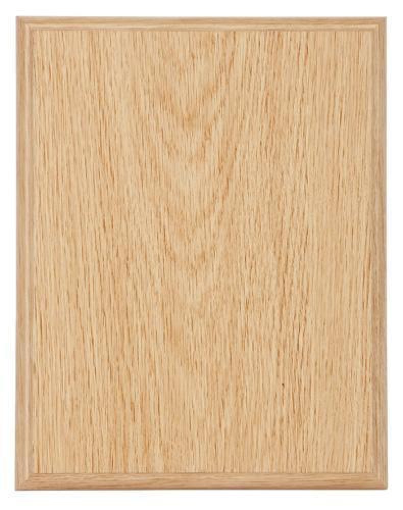 Light Oak Finish Plaques — 6" X 8"