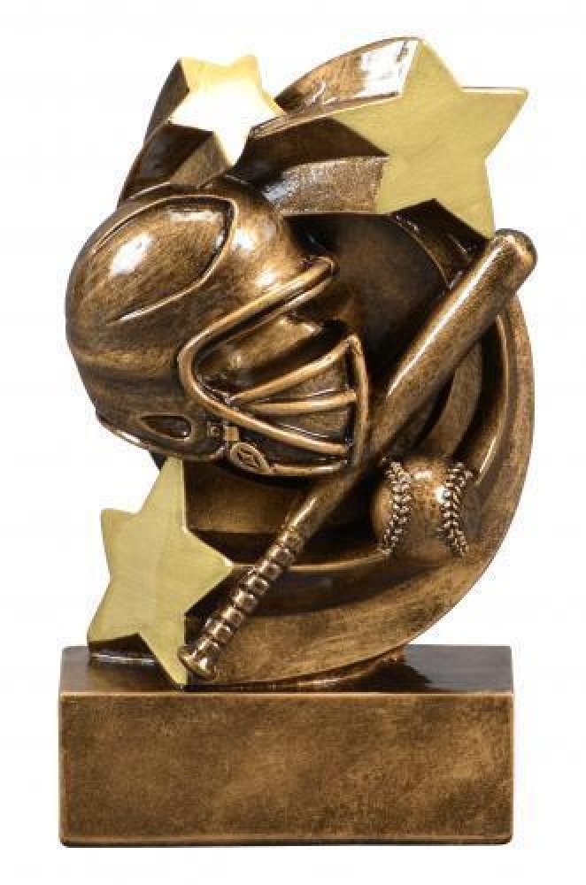 Star Swirl Award -Softball — Softball 5 1/4" tall