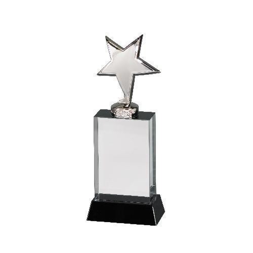 Crystal Metal Star — 7 1/2" tall