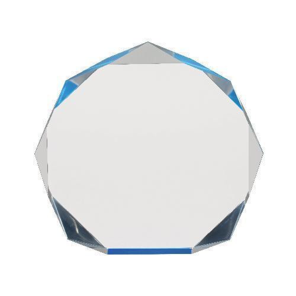 Spectra Octagon - Blue — Gold 7 1/2" tall