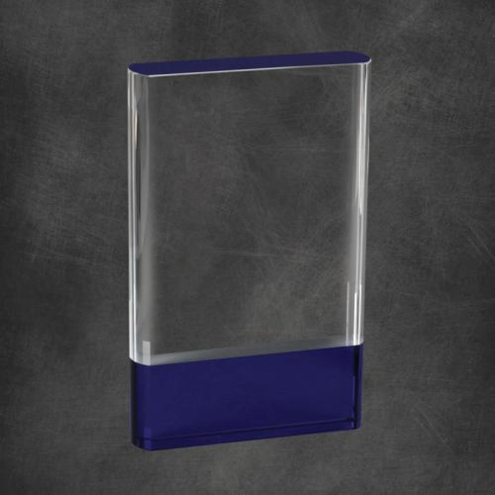 Granda Crystal Awards — Granada Blue 6 1/4" tall