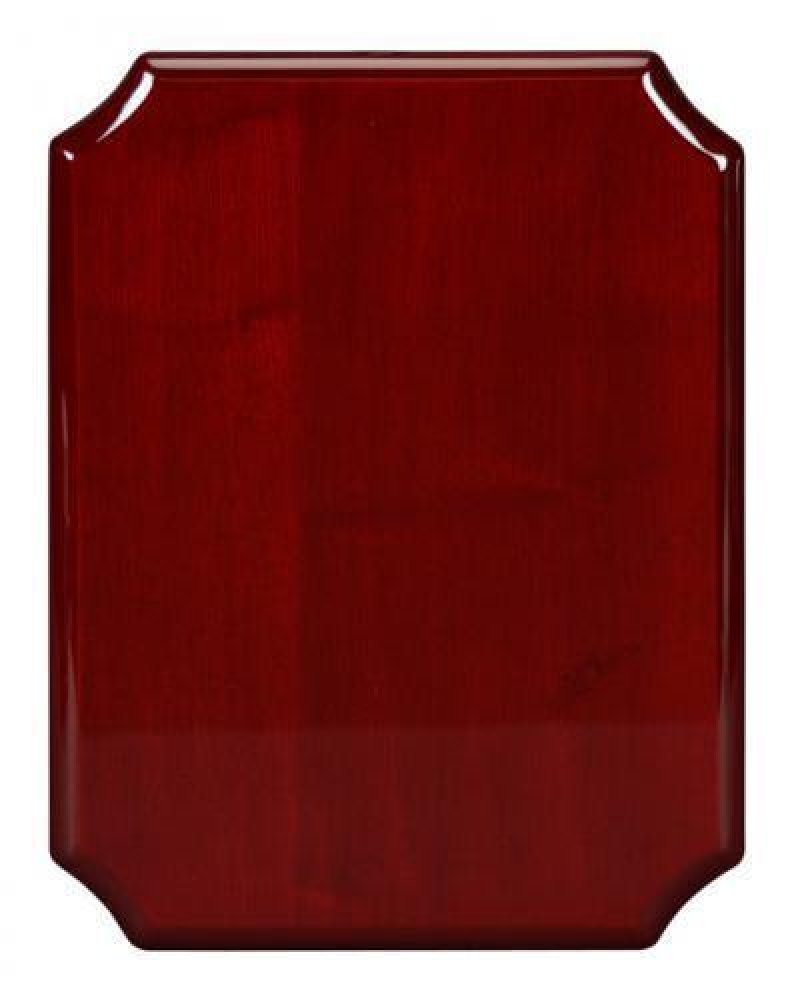 Rosewood Piano Finish Notched Corner Plaques — 9" X 12" Notched Rosewood Piano Finish