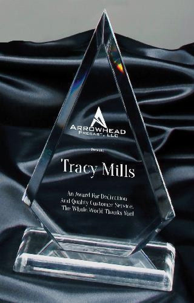 Arrowhead Clear Award — 9 5/8" Jade