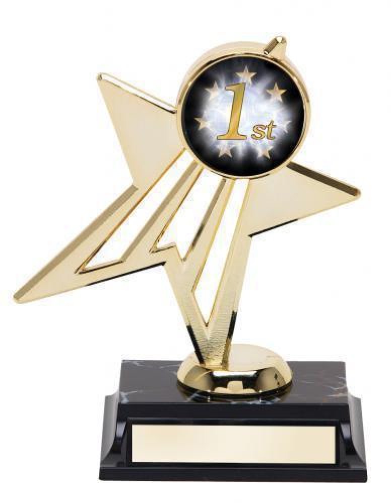 Stars Trophy with Mylar — Star Mylar 7 1/2"