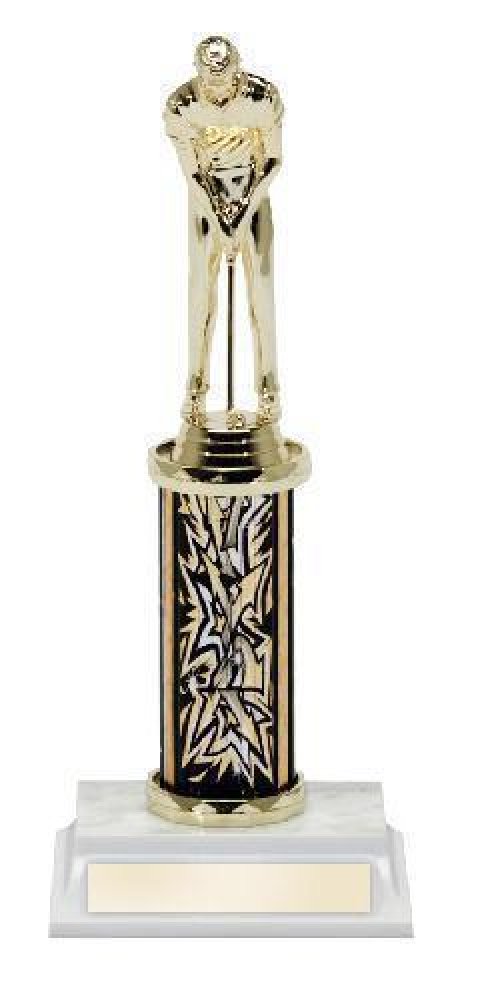 Single Column Trophy -Golfer Male — Golf Male Single Column 10 1/2"