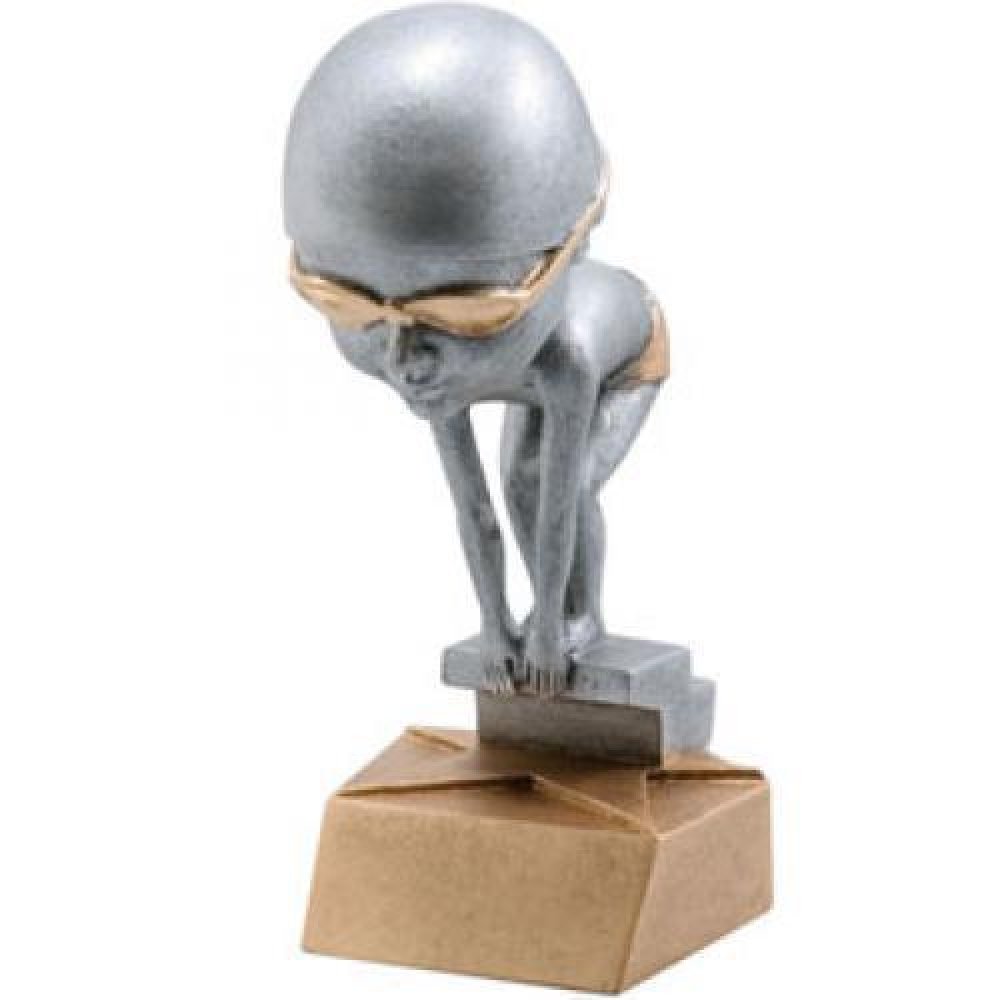 Bobble Heads - Swim Male — 6" Female (gold base)