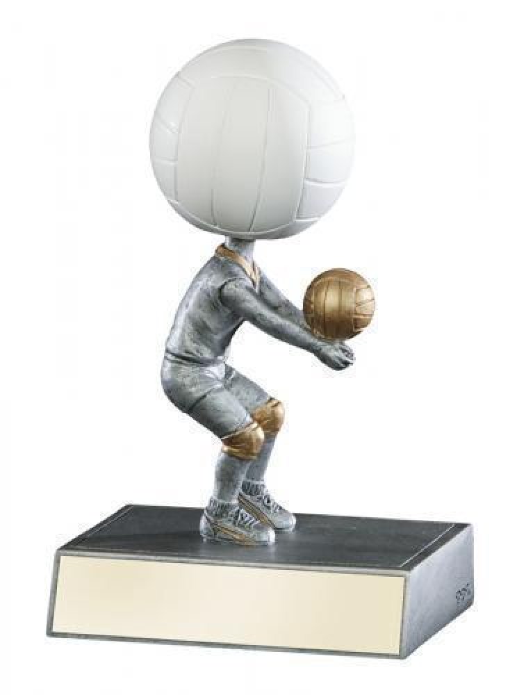 Bobble Heads -Volleyball — 6" Volleyball Female (gold base)
