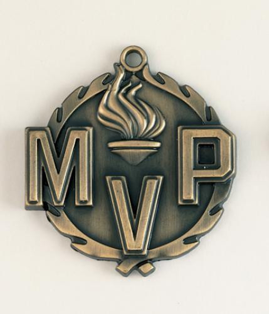 Wreath Medal -MVP — Gold 1 3/4"