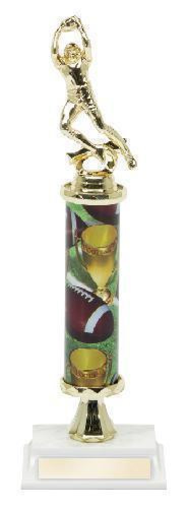 Single Column Trophy -Football — Football Single Column 14"