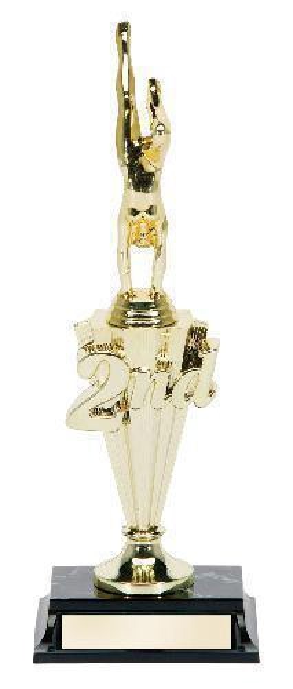 Figure on Riser Award -Gymnastics Female — Gymnastics Female with Riser 12 1/4"