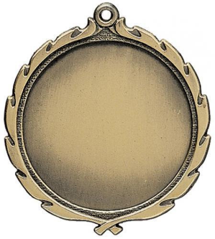 Wreath Medal -Insert — Gold 2 1/2"