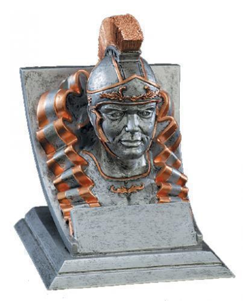 Mascot Resin Awards -Trojan — Trojan Mascot (rosewood base)