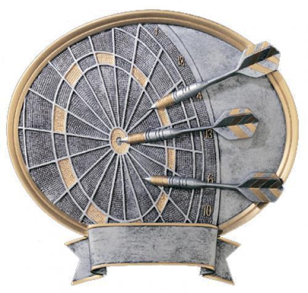 Legend Oval Award -Dart — 6 1/2" X 6"