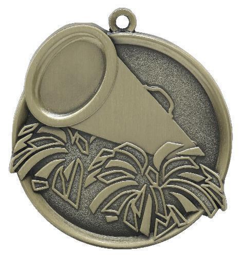 Mega Medals -Cheerleading — Silver 2 1/4"