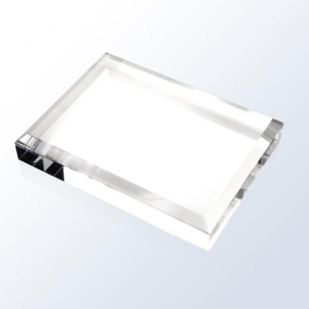 Acrylic Beveled Base — 5"H x 7"W x 3/4"D
