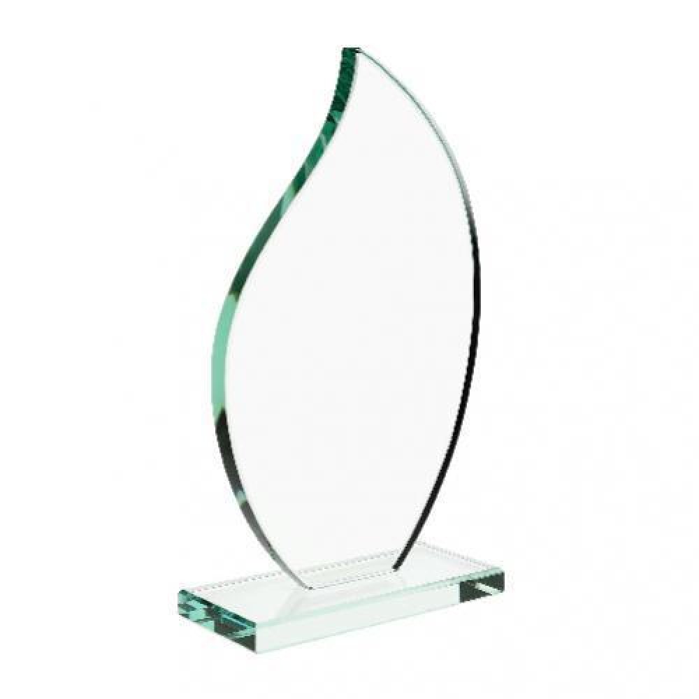 Jade Glass Flare — 7-3/8"H X 4-1/4"W X 2"D
