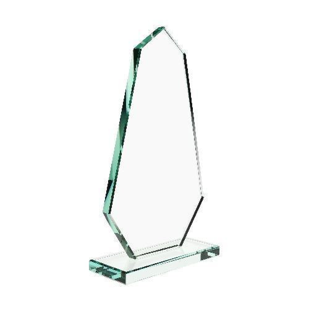 Jade Glass Spike — 9"H X 5-1/2"W X 2"D