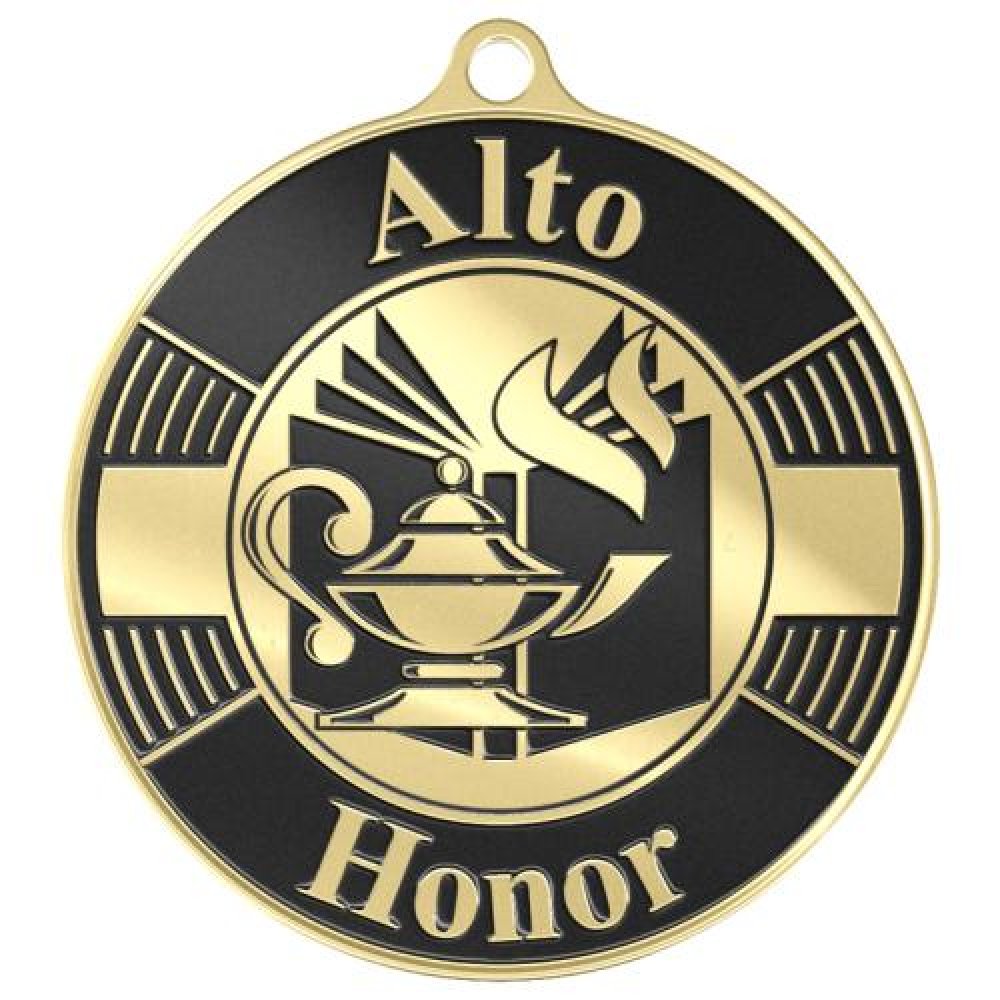 Simucast Medallion - Alto Honor — Bright Silver