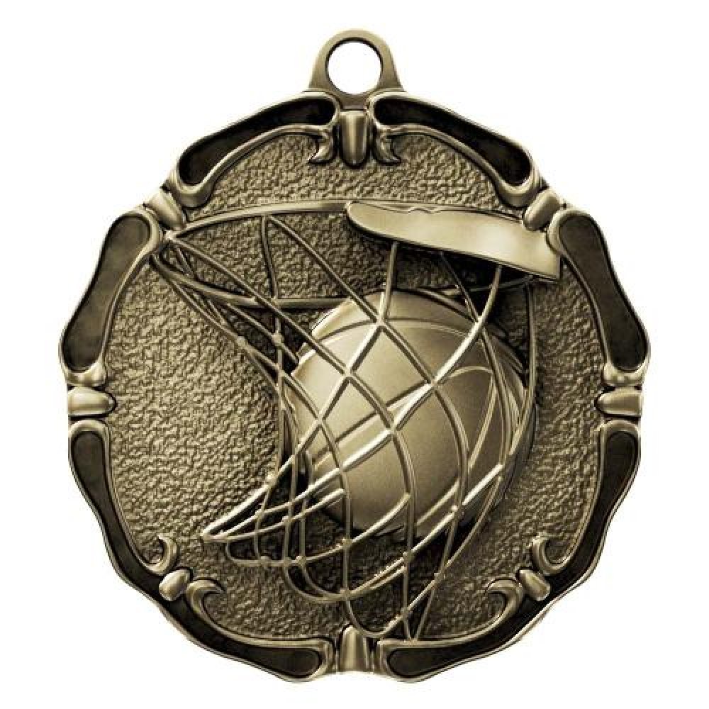 Limited Edition Medal - Basketball — Basketball Limited Edition 1-1/2" Silver