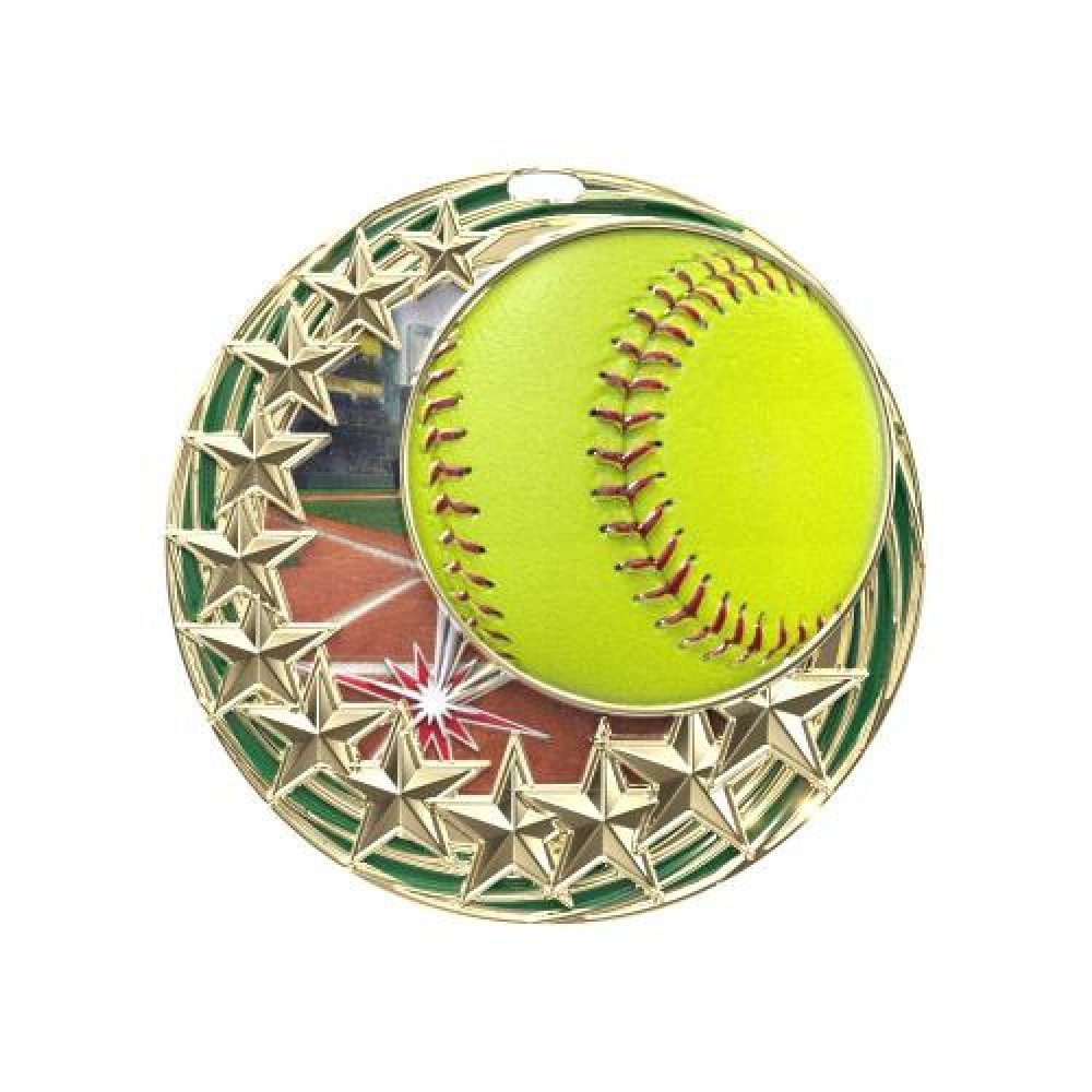 Star Blast - Softball — Star Blast Softball Silver 2-1/4"