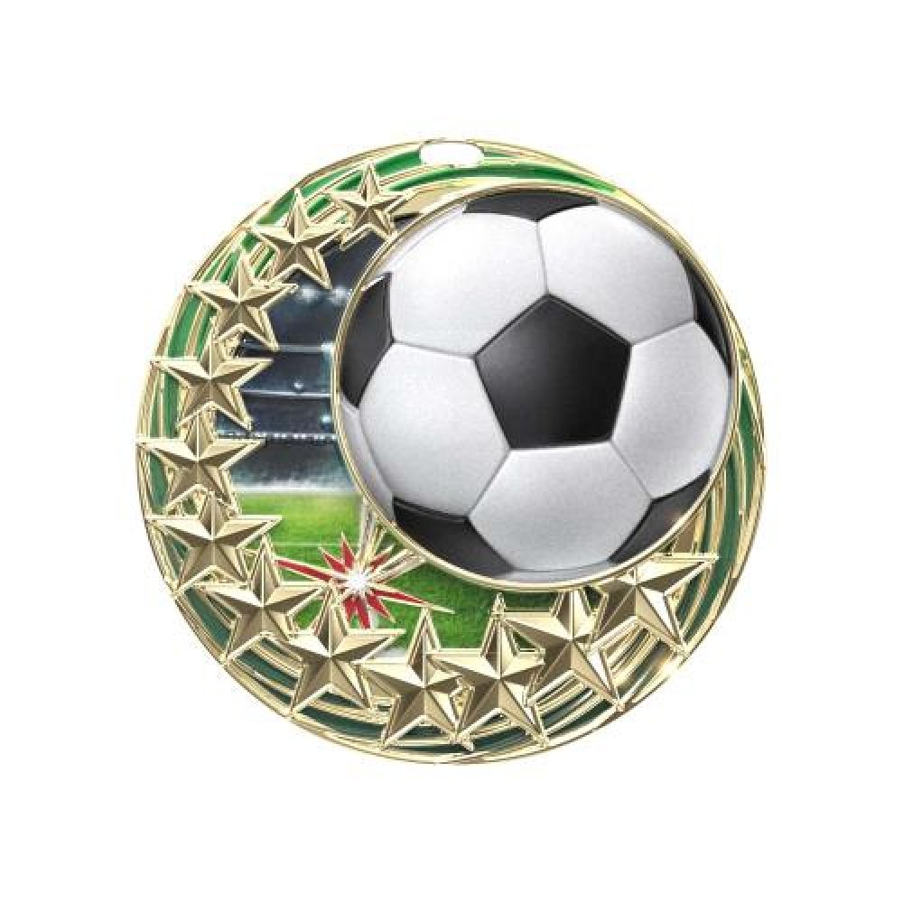 Star Blast - Soccer — Star Blast Soccer Bronze 2-1/4"