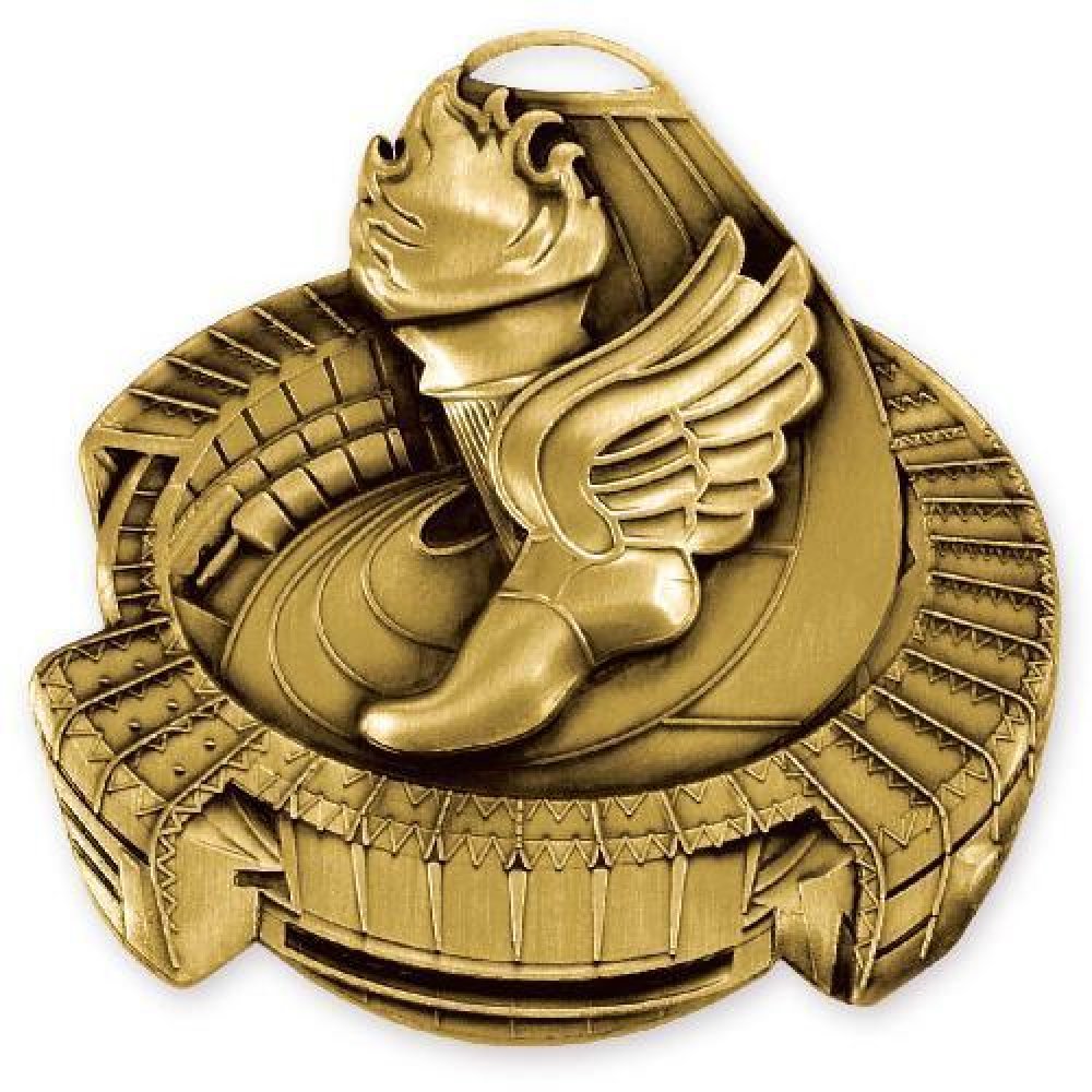 Stadium Medal -Track — 2 1/2" (bronze)