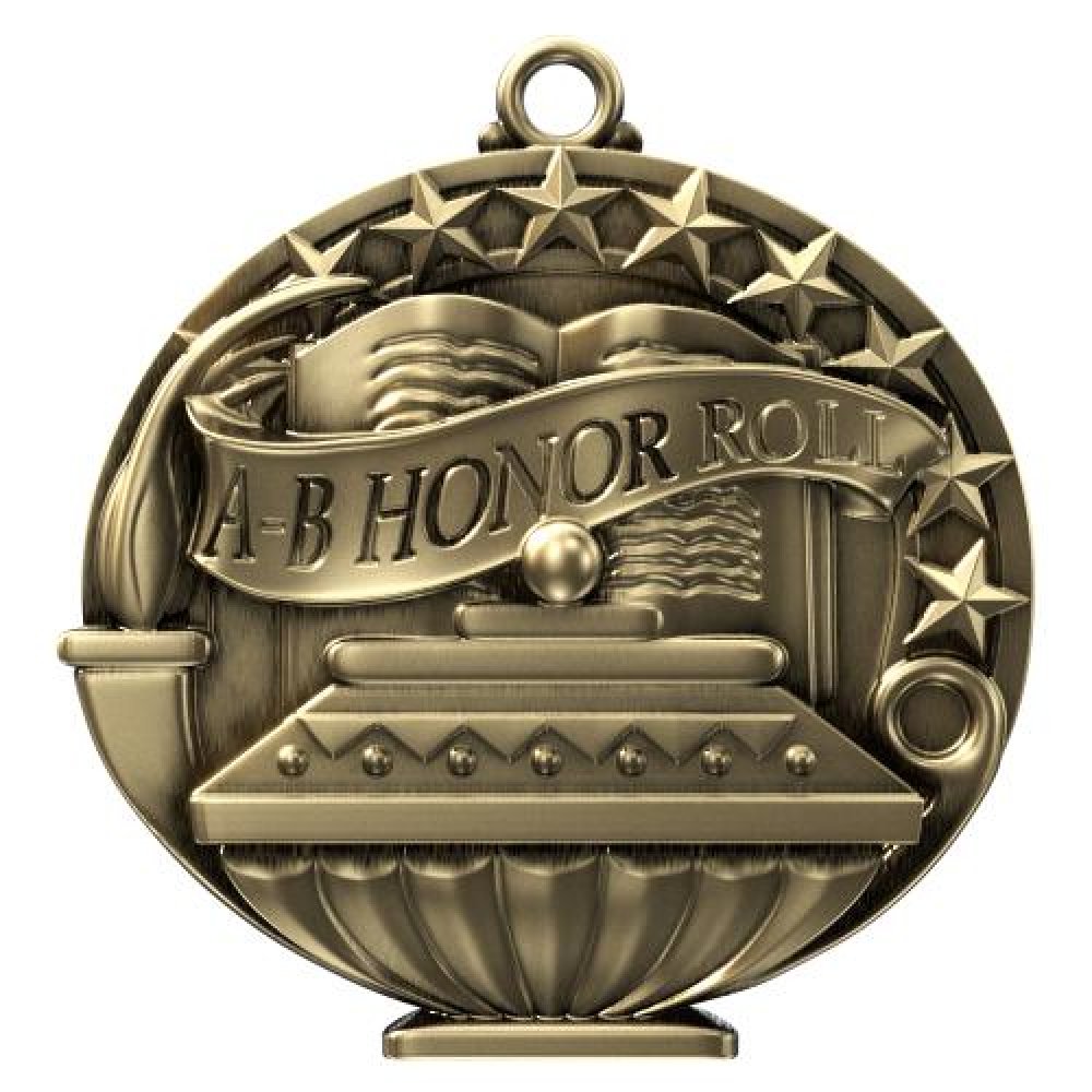 APM Medal -A-B Honor Roll — 2 Inches