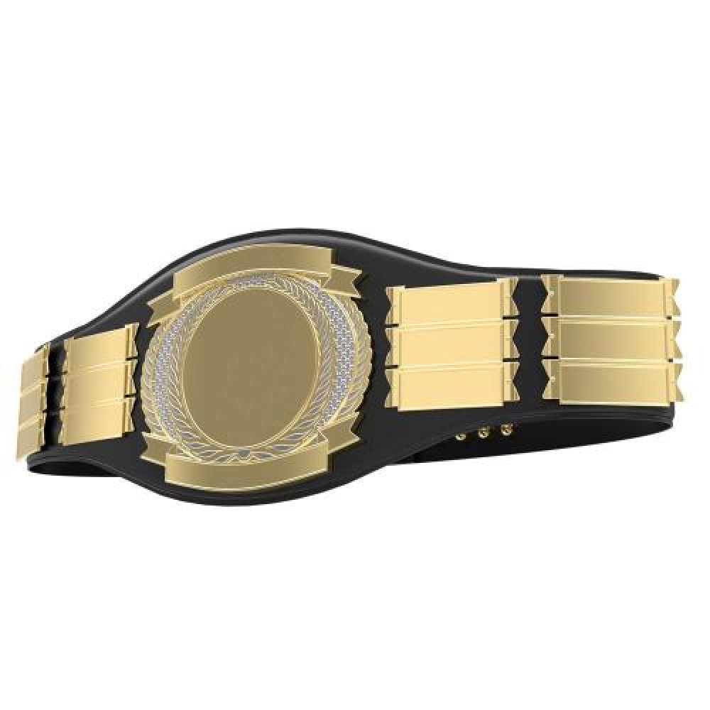 Bright Gold Perpetual Belt Perpetual Side Plate — Perpetual Championship Belt