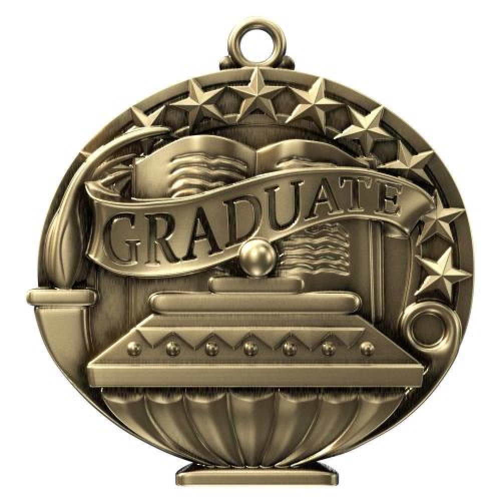 APM Medal -Graduate — 2" Antique Gold